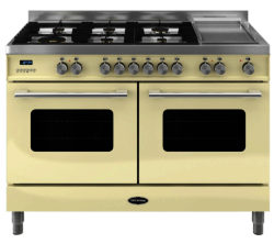 BRITANNIA  Delphi 120 RC12TGDECR Dual Fuel Range Cooker - Gloss Cream